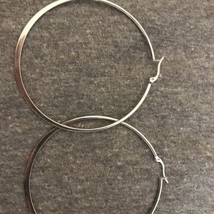 Large size loop earrings